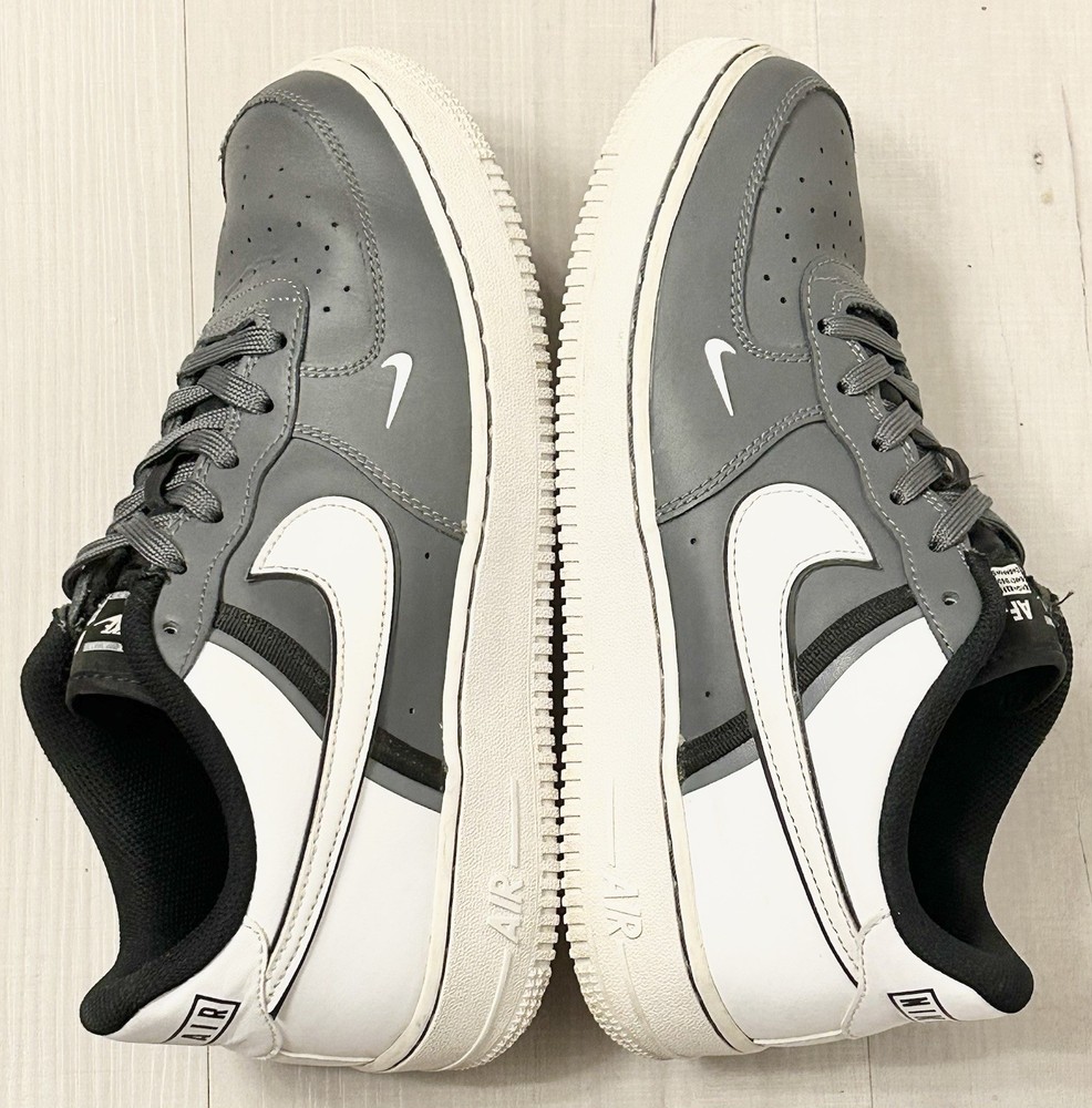 Nike Air Force 1 LV8 2 (GS) Sneaker 7Y Dark Grey/White/Black CI1756-002 ~ NICE!