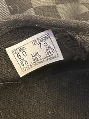 VANS Asher Checkerboard Check Canvas Slip On Shoes Pewter Black M 6 W 7.5