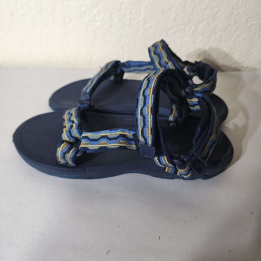 Teva Hurricane XLT2 Navy Blue Geometric Strappy Hiking Sandals 1019390Y Kids 6