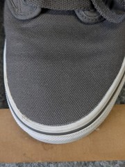 Vans Off the Wall Low Top Sneakers Youth 5.5 Gray Canvas