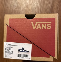 vans size 13 youth navy true white