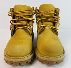 Timberland 6″ Premium Waterproof Boots Toddler Youth Size 9M Wheat Gold