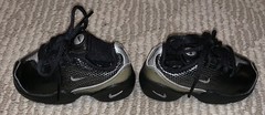NIKE ZOOM LOW KIDS BLACK/SILVER SIZE 3Y 3K 3C GREAT CONDITION