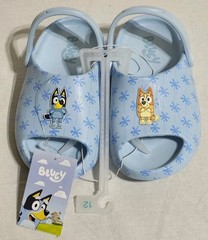 Bluey & Bingo Slip-On Slide Sandals Open Toe Design Kids Boys Girls Size 12 New