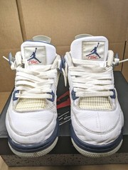 Nike Air Jordan 4 Retro Midnight Navy GS 6.5Y White Blue 408452-140 w/ Box