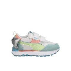 PUMA Rider Fv Bow Slip On Toddler Girls Green, White Sneakers Casual Shoes 3878