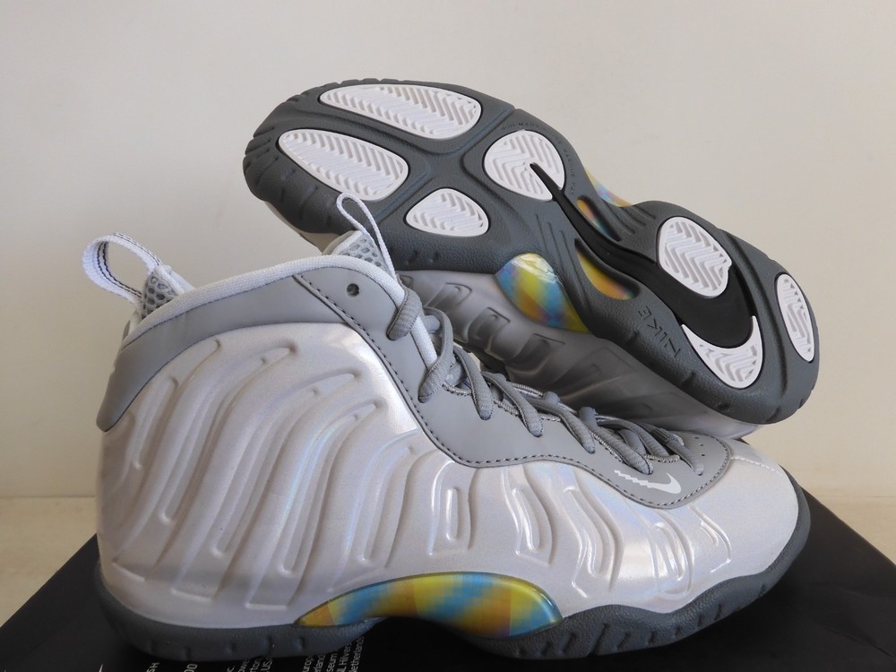 Nike Little Posite One Ksa Foamposite (Gs) Rainbow Pixel Grey Kids [CU1054-001]