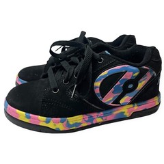 Heelys Propel 2.0 Black Suede Lace-Up Skate Shoes Youth Size 2