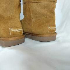 Koolaburra by UGG; Aribel; Tan Suede Boots with Cream Fur Lining; Youth Size 2