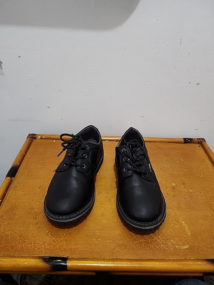 Kids Dunham Black Leather Waterproof Chukka Shoè By Freeman Size 2 M