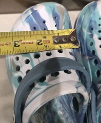 Joybees Kids Active Clog Marbled Rapids Blue EVA Foam Water Shoe Slip On 12 & 13