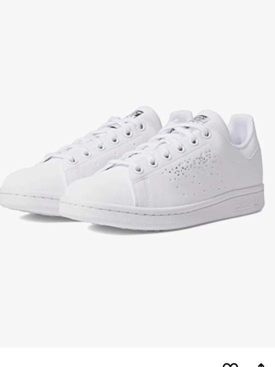 🌻NEW w/tag adidas Stan Smith White Sparkle (GS) Sneakers YOUTH Size 6.5