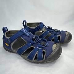Keen Seacamp II CNX Little Kid Sandals Size 13 Blue Waterproof Washable Hiking
