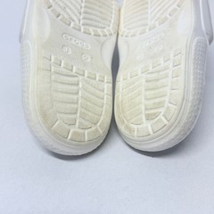 Crocs Classic Slide White Sandals J2 Disney Stitch Jibbitz Charms Kids Shoes