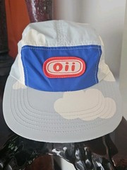 Oii Cloud Pattern Camper Kids Hat Blue 5-Panel Camp Cap Streetwear – OS