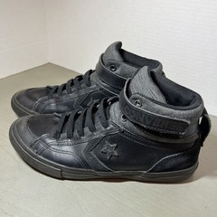 Converse Pro Blaze Hook & Loop, Stretch Lace Youth Size 5 Black Shoes Sneakers