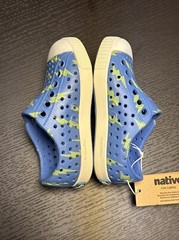 Native Kids Jefferson Sugarlite Print Sandals – Resting Blue/ Celery Light SZ C5