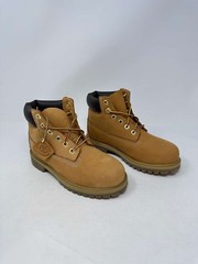 Timberland Junior Premium 6-Inch Waterproof Boots- Size:1, Wheat Nubuk, K2(D248T