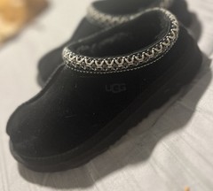UGG Unisex Kid’s Suede Tasman II Slippers 1019066K Black Size US 13 UK 12 EU 31