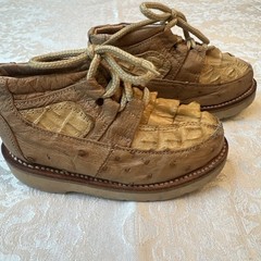 White Diamonds Made In Mexico Exotic Leather Kids Shoes Equivalent 9C Mexico 16