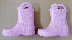 BNWT CROCS HANDLE IT RAIN BOOTS KIDS PINK US SIZE 13 PRODUCT CODE 12803-612