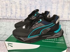 Puma Mirage Sport Tech Jr Youth, Black Marine Blue Sneakers 384510-11 Size 4.5C