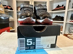 Nike Air Jordan 11 TD Pack Size 5C Toddler Bred Black Red Gamma Blue Kids Child