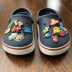 Crocs Crocband Navy Blue Clogs Kids Youth J1 Red Slip-On Sandals Pokémon Charms