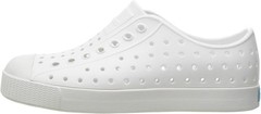 Native Jefferson Child Waterproof Slip-On Sneakers – Shell White, Size Options