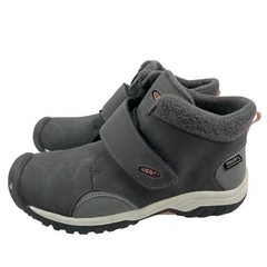 Keen Waterproof Leather Snow Boots Gray 100g Insulation Kids Size 5Y