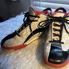 Nike Air Jordan Dub Zero White Varsity Red Kids size 5.5Y/. EUR 38 DV1360-160