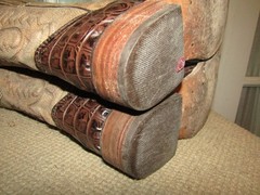 Rockem Brown Youth Square Toe Cowboy Cowgirl Western Boots Kids sz 1 Mex 21