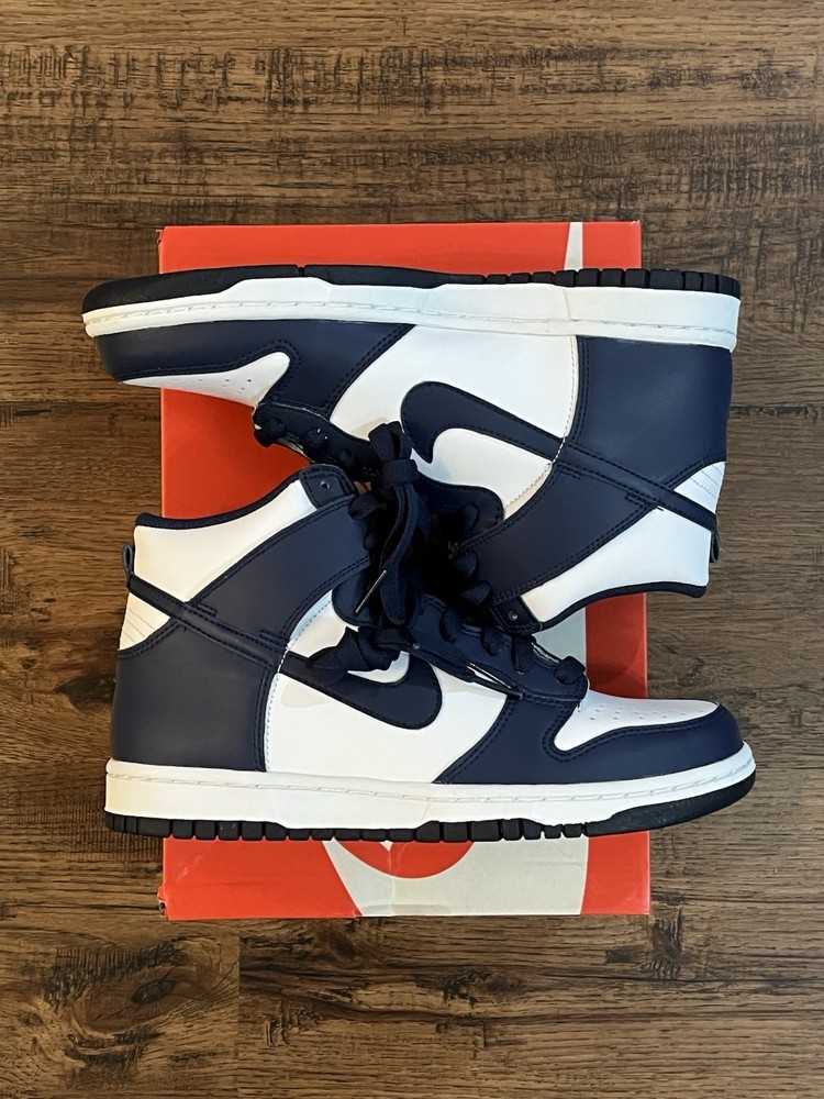 Nike Dunk High GS ‘White Navy’ (size 6y/wmns 7.5)