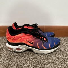 Nike Air Max Plus TN Flame Blue Orange Black Unisex Kids Sneakers 6Y
