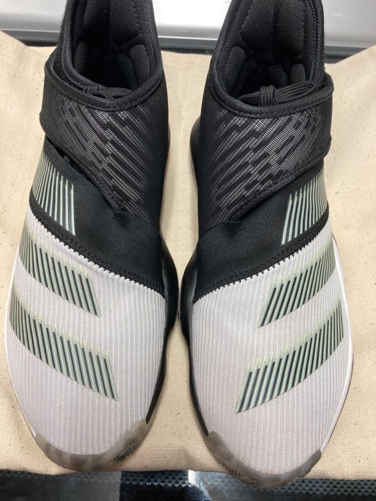 Adidas Harden B/E3 Ortholite Ankle High Laces & Strap White Green Black Size US7