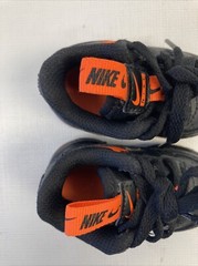 NIKE Force 1 Toddler Size 2C CT4682-001 Black Orange New NWOB Cute!!