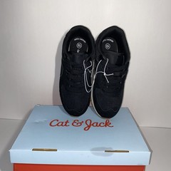 Kids‘ Alexander Retro Sneakers – Cat & Jack™ Sz 13 Memory Foam Black Lace Up