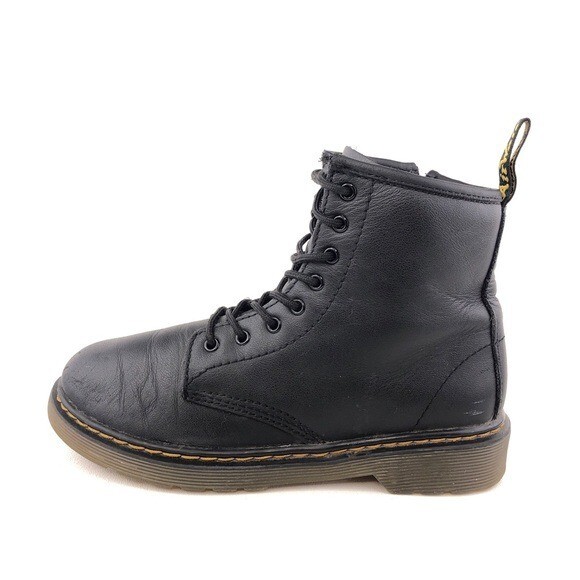 Dr. Martens 1460 Pascal Junior Boots Youth Kids Size 3 EUR 34 Black Leather Zip