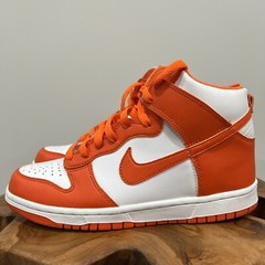 Nike Dunk SP High Syracuse Size 6.5 Y WHITE/ORANGE BLAZE-WHITE DB2179-100