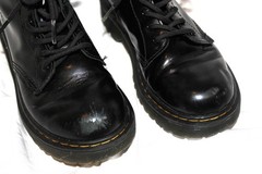 Dr. Martens 1460 J Pascal Bex 8-Eye Boot Youth Sz 1 Black Leather Combat Boots