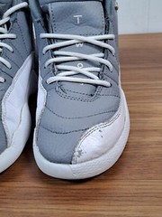 Jordan Retro 12 Stealth White-Cool Grey Toddler 13C 151186-015 Boys Girls
