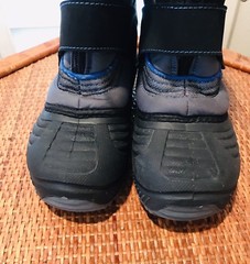 Buster Brown Chill Chasers Size 2 Medium Gray Blue Snowboots Kids Youth