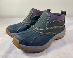 ✅ L.L. Bean Storm Chaser Boots Youth Big Kids Blue Insulated Slip On – US 3