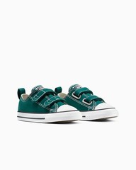 KIDS CONVERSE CHUCK TAYLOR ALL STAR 2V OX DARKLY JADED/WHITE A16435F-321-SIZE 6