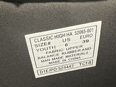 BOGS Big Kids Classic High HA 52065-001 Black Fabric Rain Boots Sz 6 / 39EUR NEW