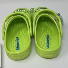 Crocs Clogs Disney Pixar Monsters Inc Mike Wazowski Youth Big Kids Size J2 NEW