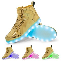 Kids LED Light Up Shoes Cool Boys Girls Luminous Flashing Trainers Sneakers Gift