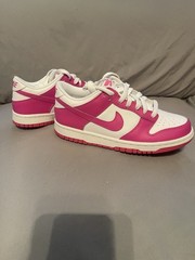 Nike Dunk Low Kids 5.5Y Fuchsia/White Colorblock Leather Low Top FB9109-102