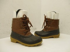 Sperry Port Brown Lace Up Ankle Duck Boots Toddler Size 11 M Style SCL261491