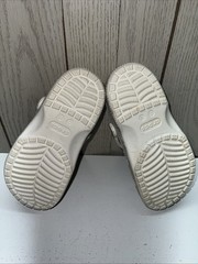 Crocs Unisex-Child Classic Glitter Clog Sz C13 White